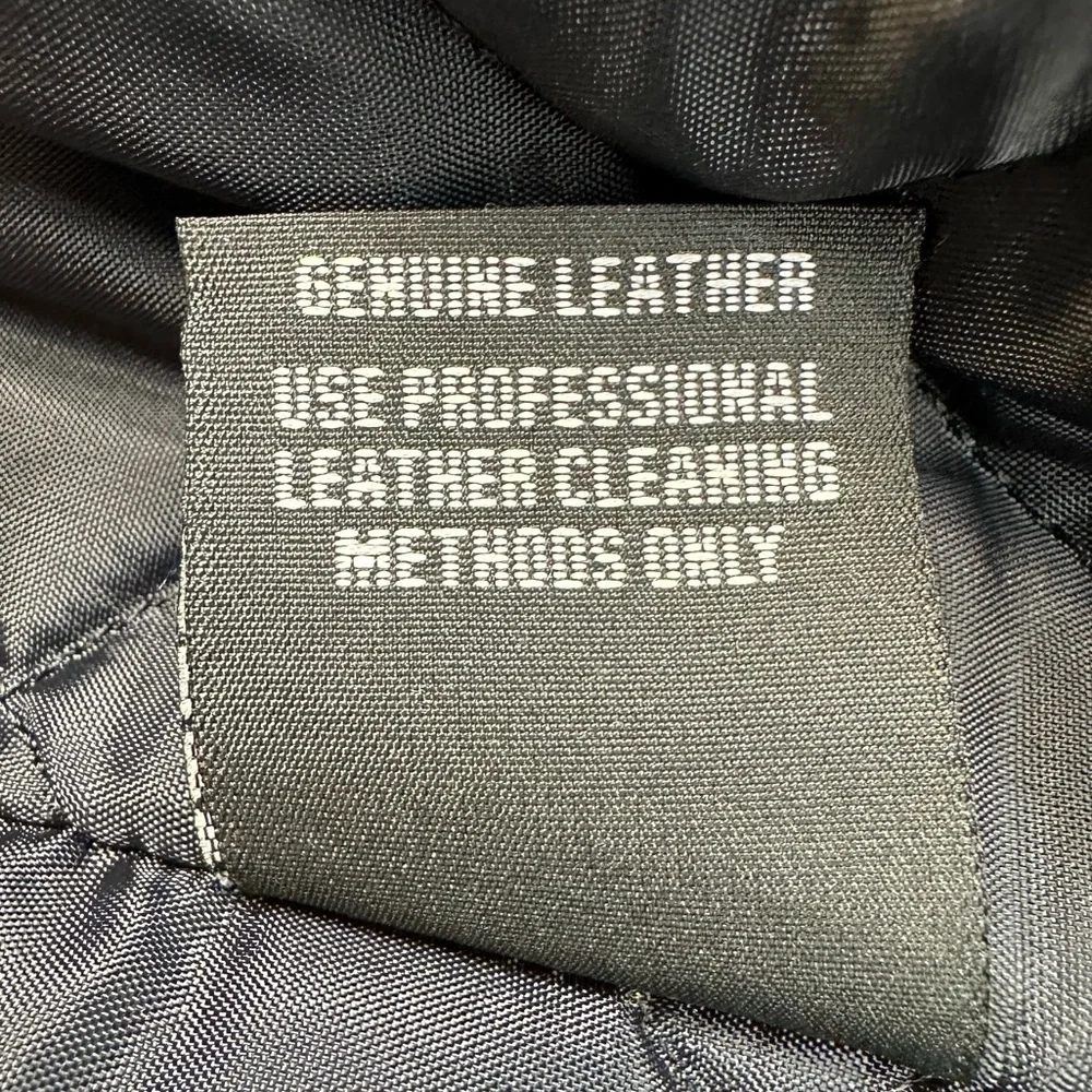 Schott NYC Black Leather Jacket Size 40/Medium - Made in USA - Picture 8 of 15